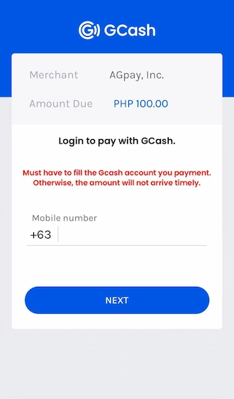 Step 4: Start logging in to your GCash account